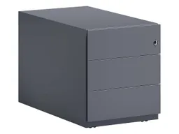 Bisley Bisley Rollcontainer "Note" mit 3 Schubladen T 77,5 cm anthrazitgrau – Produktbild 1 von 1