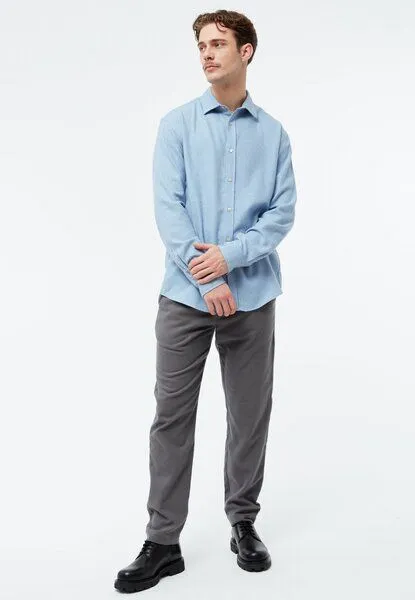Givn Berlin Givn Berlin Flanellhemd GBJOHN in lockerer Passform, Light blue, – Produktbild 2 von 4