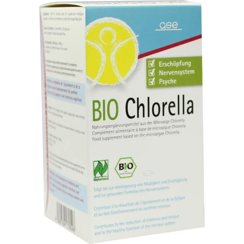 GSE Vertrieb Biologische Nahrungsergänzungs- & Heilmittel CHLORELLA 500 mg Bio Naturland Tabletten 240 St Tabletten – Produktbild 1 von 1