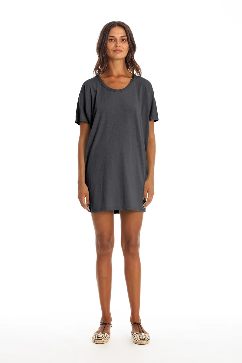 RAVENS VIEW IBIZA RAVENS VIEW IBIZA Damen vegan Kleid Jane Lava Blau, Dunkelblau, – Produktbild 1 von 1