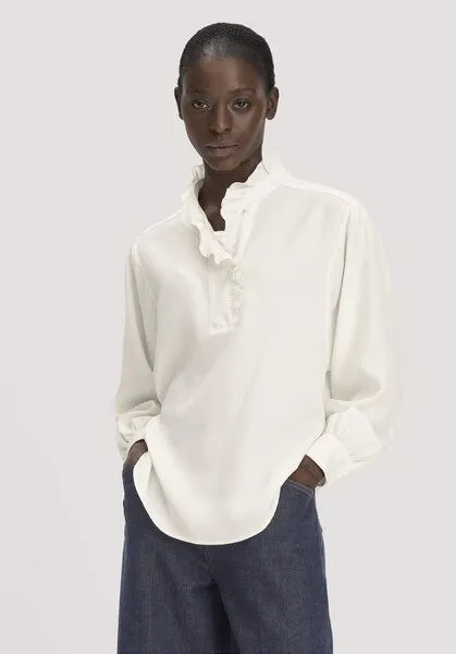 hessnatur hessnatur Bluse Relaxed aus reiner TENCEL Lyocell, Naturweiss, – Produktbild 1 von 4