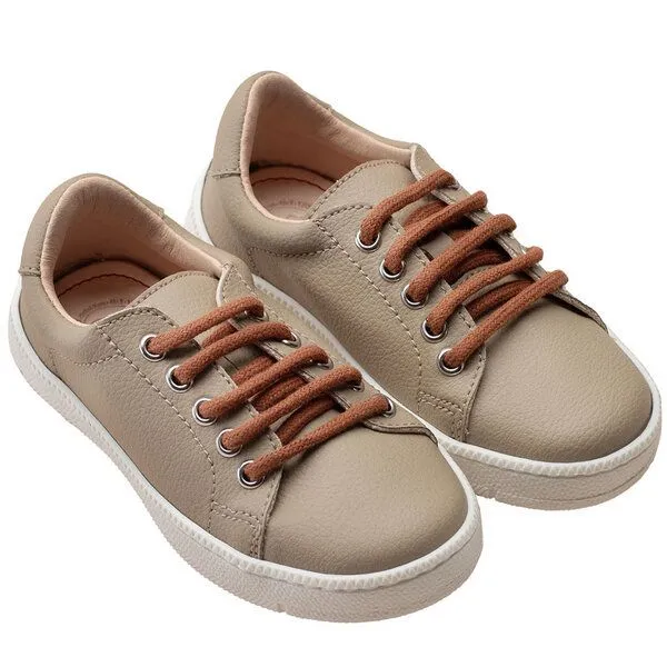 Pololo Pololo Sneaker aus Kaktus-Leder-Imitat vegan, Beige, – Produktbild 1 von 2