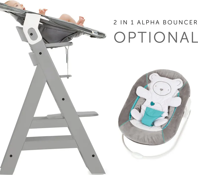 Hauck Hauck Hochstuhl Alpha+, Grau, – Produktbild 1 von 4