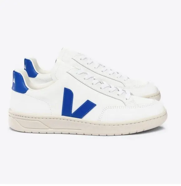 Veja Veja Sneaker Damen - V-12 Leather, Extra white pumpkin, – Produktbild 1 von 1