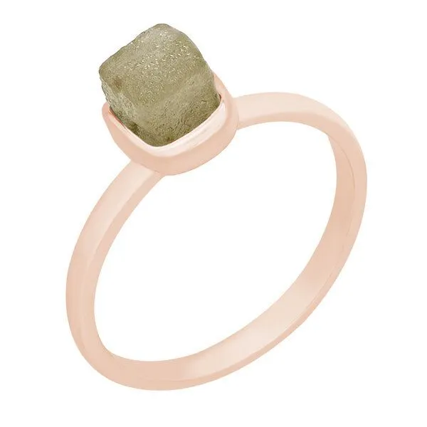 Eppi Eppi Ring aus Gold mit gelbem Rohdiamanten Yianna, Rose, – Produktbild 1 von 4