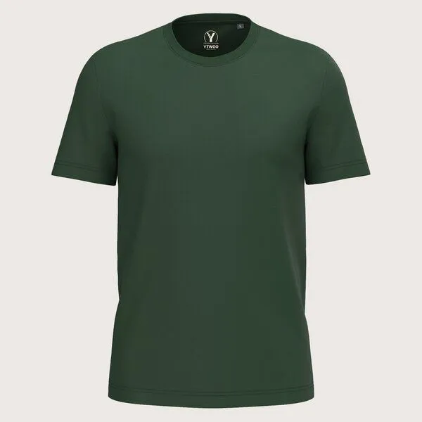 YTWOO YTWOO Regular Herren T-Shirt Light, Forest green, – Produktbild 1 von 2
