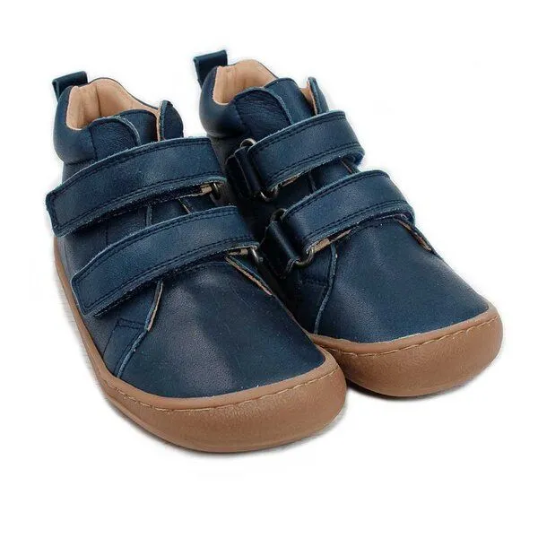 Pololo Pololo Barfuß-Halbschuh "ECO" aus pflanzlich gegerbtem Leder, unisex, Gr. 22-34, Blau, – Produktbild 1 von 4