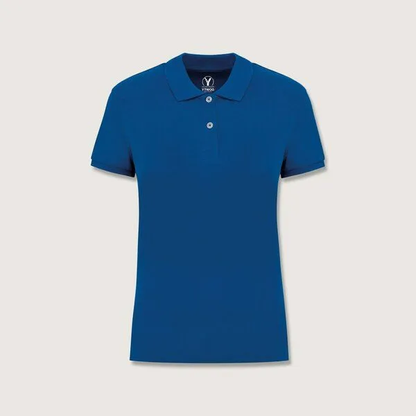YTWOO YTWOO Damen Piqué-Poloshirt Midweight, Sea blue, – Produktbild 1 von 2