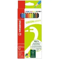 Stabilo STABILO Buntstifte 'GREENcolors' farbig sortiert, 12 Stk., sechseckig – Produktbild 1 von 1