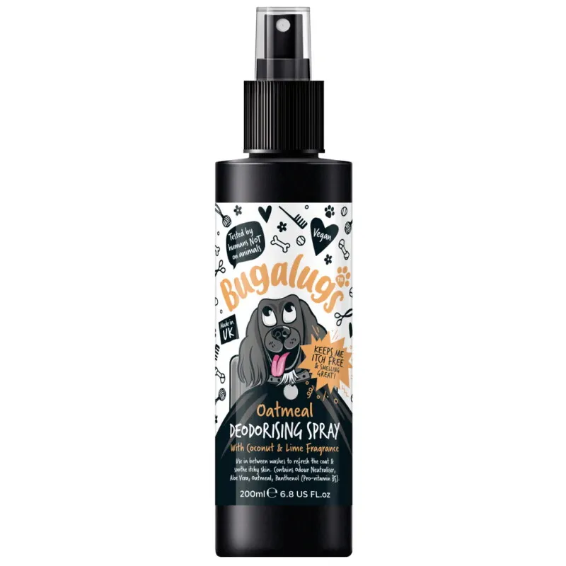 Bugalugs Bugalugs Oatmeal Hundedeodorant – Beruhigender Kokos- & Limettenduft mit Haferextrakt, Aloe Vera & Pro-Vitamin B5 – Produktbild 1 von 2