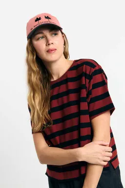 SUITE13LAB SUITE13LAB Damen vegan Top Isquia Stripes Brick – Produktbild 1 von 1