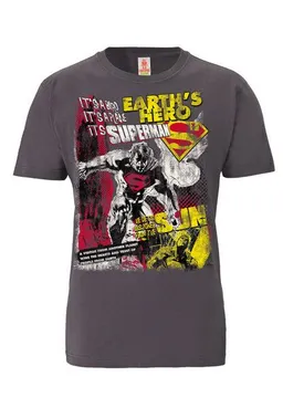 LOGOSH!RT LOGOSH!RT - DC - Superman - Earth Hero - 100% Organic Cotton - T-Shirt – Produktbild 1 von 1