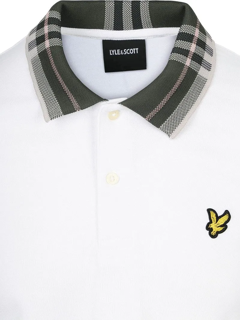 Lyle and Scott Lyle & Scott Poloshirt Tartan-Kragen Weiß - Größe XL, Weiß, – Produktbild 4 von 5