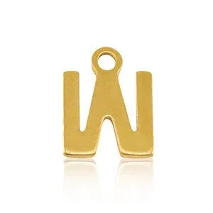 ELEKTROPULLI Elektropulli Feine Ohrringe mit Initial Anhänger (ca. 25mm + 9x5mm), Gold, – Produktbild 5 von 8