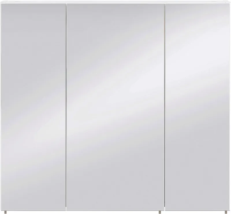Schildmeyer Spiegelschrank Basic, Spiegelschrank, Made in Germany, B: 80 cm Solide Verarbeitung - Dieses Produkt ist in Deutschland gefertigt, Weiß, – Produktbild 1 von 5