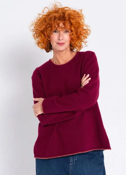 Heidekönigin Heidekönigin Pullover THEA - GOTS, Lagune, – Produktbild 2 von 3