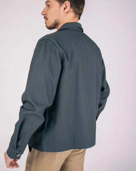 Aatise Aatise Zularit Unisex Männer - Jacke Dunkelgrau -upgecycelter PolyBaumwolle, Grau, – Produktbild 2 von 3