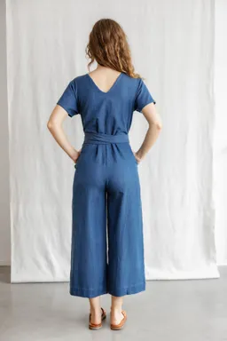 Jyoti - Fair Works Jyoti - Fair Works Damen vegan Jumpsuit Amrita Denim Blau – Produktbild 1 von 1