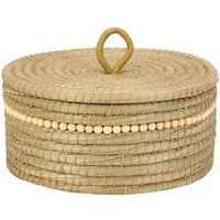 El Puente El Puente Korb mit Deckel "Eleganz" | Fair Trade & Handmade aus Bangladesch – Produktbild 1 von 1
