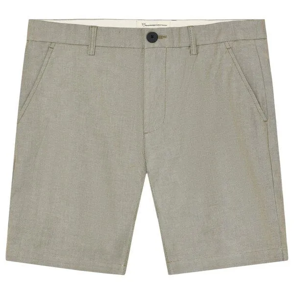 KnowledgeCotton Apparel KnowledgeCotton Apparel Shorts Chuck Regular Twill, Burned olive, – Produktbild 1 von 3