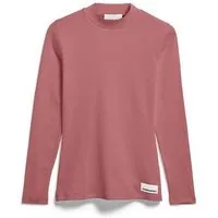 ARMEDANGELS ARMEDANGELS FATIMAARA Damen Ripp-Longsleeve Slim Fit aus Bio-Baumwoll Mix, Velvet ember, – Produktbild 1 von 1