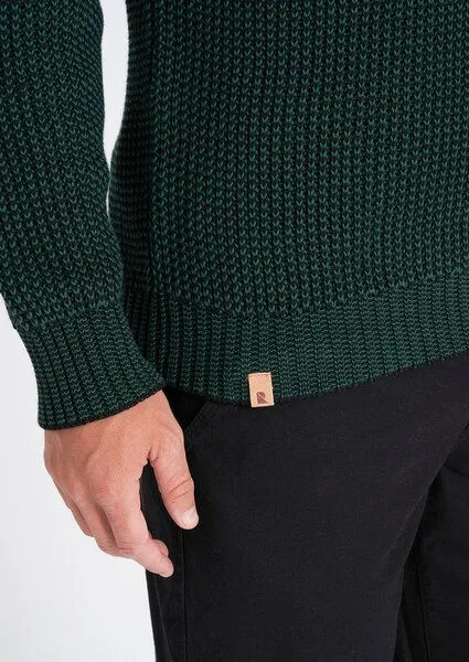 recolution recolution Crew Neck #MOULINE, Dark green / black, – Produktbild 4 von 4