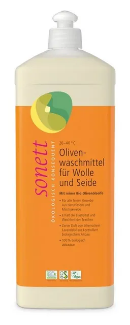 Sonett Sonett Oliven Waschmittel für Wolle & Seide - 1L – Produktbild 1 von 1