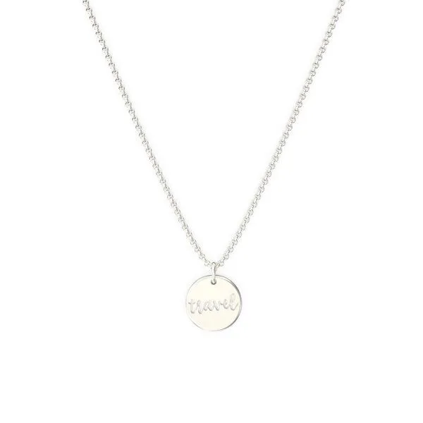 MOANINA MOANINA Kette Travel Coin - 925 Silber/18k Gold Vermeil - 3 Längen, Silber, – Produktbild 2 von 4