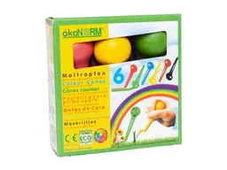 Ökonorm ökoNORM Maltropfen, Wachsmalstifte für Kinder, bunt 6er-Packung – Produktbild 1 von 1