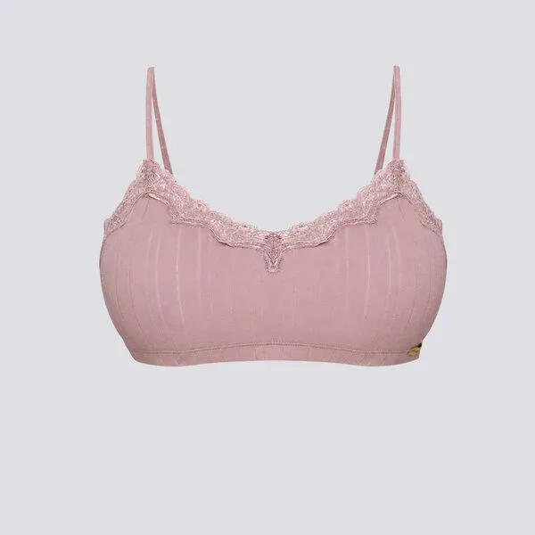 comazo|earth comazo|earth Fairtrade Bustier mit Nadelzug | GOTS zertifiziert, Mauve, – Produktbild 3 von 4