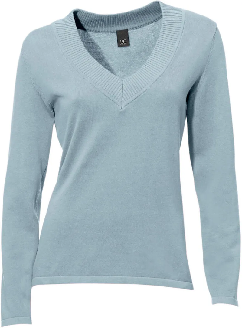 heine V-Ausschnitt-Pullover bleu, Bleu, – Produktbild 2 von 2