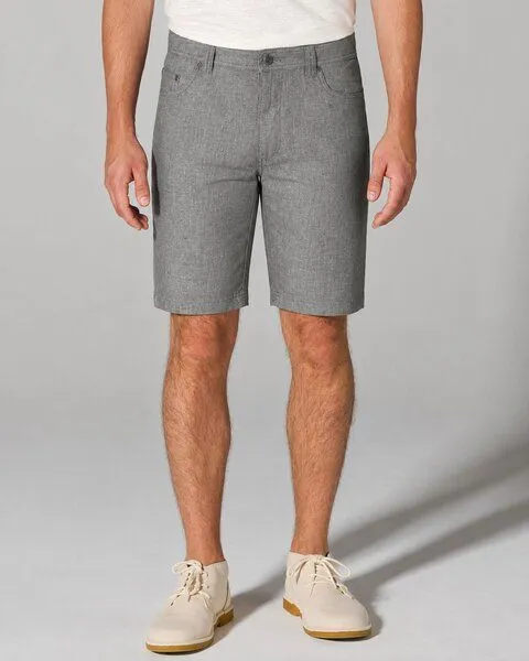 HempAge HempAge 5-Pocket Shorts meliert Hanf/Biobaumwolle, Asphalt, – Produktbild 2 von 4