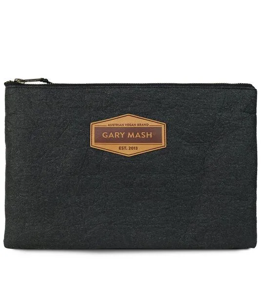 Gary Mash GARY MASH Piñatex® Clutch Handtasche schwarz, Schwarz, – Produktbild 1 von 4