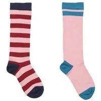 Walkiddy Baby Socken Pastel Pink lang gestreift – Walkiddy, GOTS Bio-Baumwolle, lange weiche Streifensocken für Alltag, Kinderwagen, Erstausstattung & Geschenk – Produktbild 1 von 1