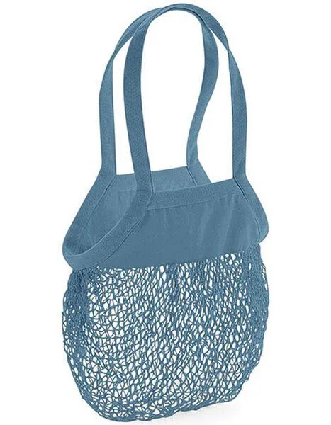 Westford Mill Westford Mill Netztasche Einkaufstasche Obstbeutel Einkaufsnetz Gemüsebeutel, Airforce blue, – Produktbild 2 von 2