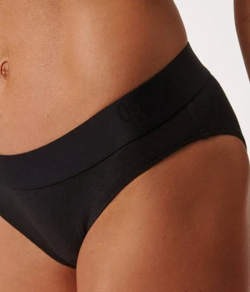 Copenhagen Bamboo 3 schwarze Bambus-Tai-Höschen – Produktbild 4 von 4