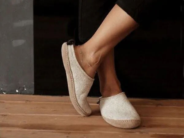 WoolFit WoolFit Tundra - Nachhaltige Hausschuhe für Damen und Herren, Beige, – Produktbild 4 von 4