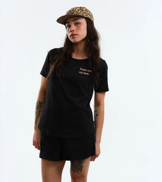 Gary Mash GARY MASH Shirt Ella That's not my beer aus Biobaumwolle, Schwarz, – Produktbild 1 von 4