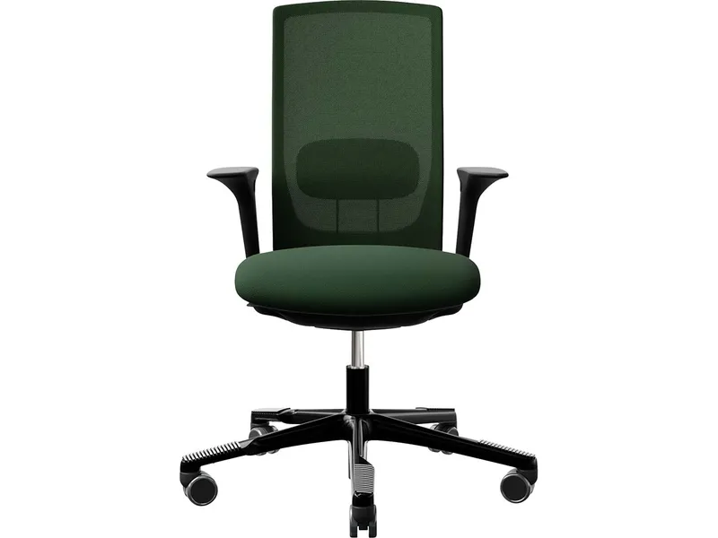 HAG HAG Bürodrehstuhl "Futu mesh 1100-S" mit AL, Gestell: schwarz, Stoff: "FutuKnit" Forest – Produktbild 1 von 1
