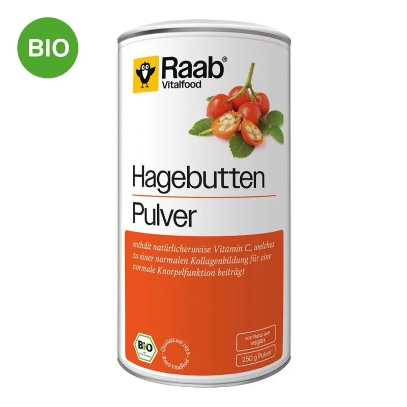 Raab Raab Vitalfood Hagebutte Bio Pulver – Produktbild 2 von 3