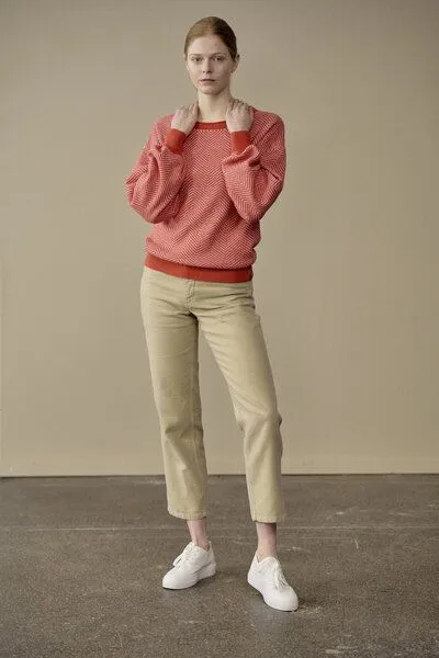 HempAge Hempage Moderner Jacquard Pullover Hanf/Biobaumwolle, Menta(grün), – Produktbild 4 von 4