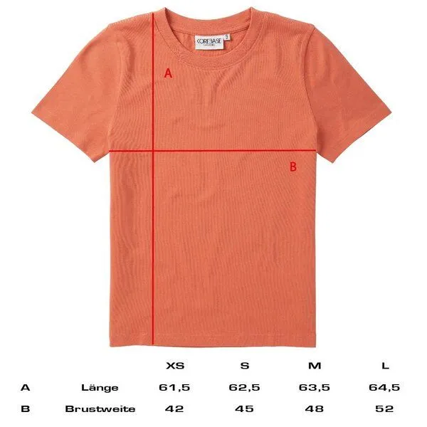COREBASE COREBASE Damen TShirt "Classic Fit" aus 100% Baumwolle, Brandy (rot), – Produktbild 1 von 4