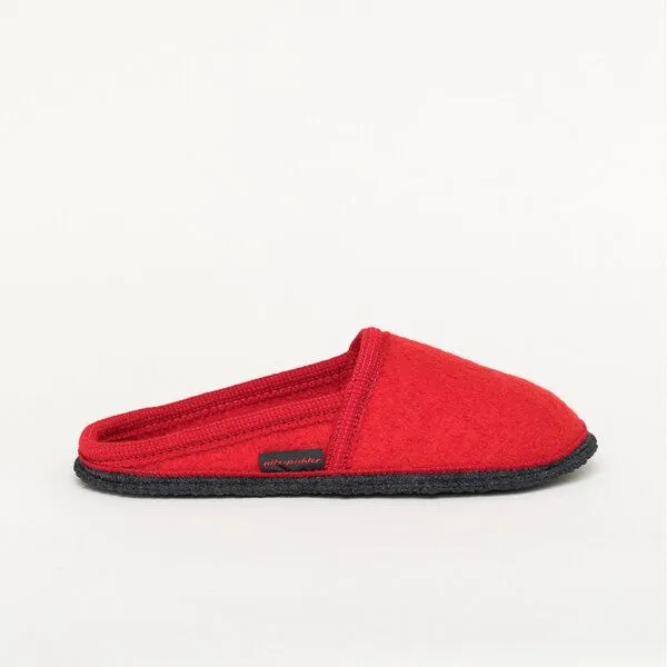 Kitz-Pichler Kitz-Pichler Filz-Hausschuh Villach aus 100% Schurwolle - Woll-Pantoffel, Mittel-rot, – Produktbild 5 von 5