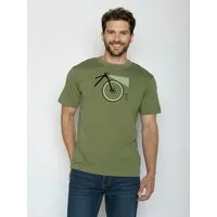 GreenBomb GREENBOMB Bike Light Fusion - Lässiges Oversize-T-Shirt aus Bio-Baumwolle / hochwertiger Print / GOTS / Fair & Vegan – Produktbild 1 von 1