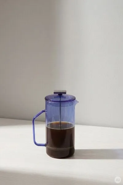 Tranquillo Tranquillo French Press RAIINBOW – Borosilikatglas, Blau, – Produktbild 2 von 5