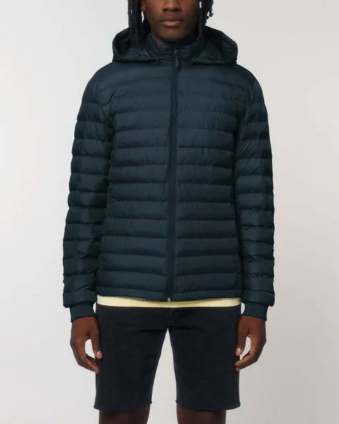YTWOO YTWOO Herren Steppjacke | komplett aus recycelten Materialen gefertigt, Navyblau, – Produktbild 3 von 4