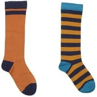 Walkiddy Baby Socken braun gestreift Bio-Baumwolle – Walkiddy, GOTS-zertifiziert, lange Erstlingssocken aus 90% Bio-Baumwolle 8% Polyamid 2% Elasthan, weiche nachhaltige Babysocken für Alltag, Kinderwagen, Zuhause und erste Krabbelabenteuer – Produktbild 1 von 1