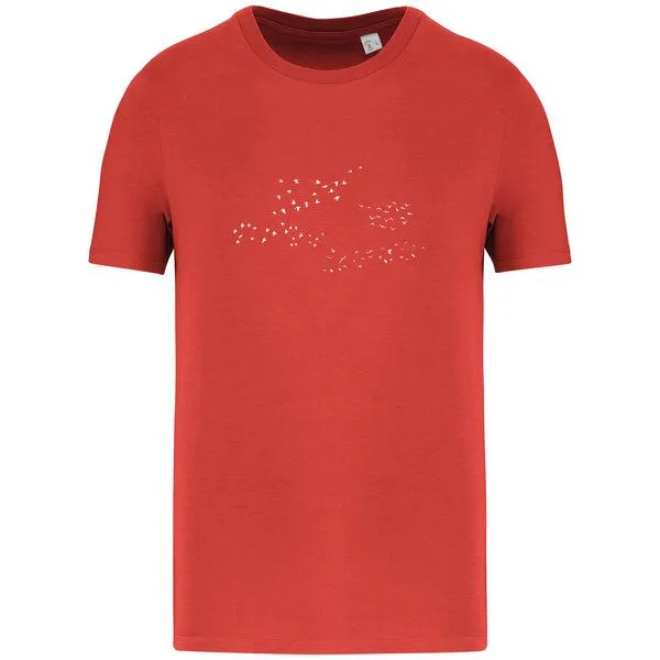 Greenspired Greenspired Basic Bio T-Shirt Skybirds Nr. 4 ( 155g/m²) XXS - 5 XL, Paprika, – Produktbild 1 von 1