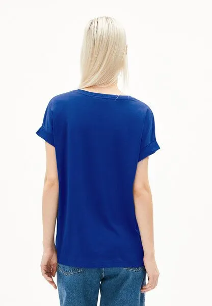 ARMEDANGELS ARMEDANGELS IDAARA Damen T-Shirt aus Bio-Baumwolle, Lapis blue, – Produktbild 2 von 4