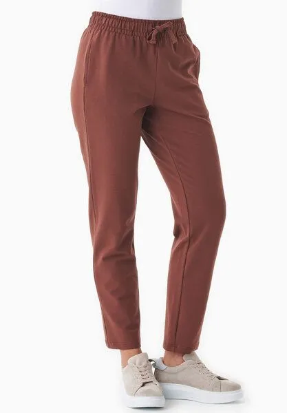 ORGANICATION ORGANICATION PARRLA | Leichte Sweathose aus Bio-Baumwolle, Coffee brown, – Produktbild 2 von 4